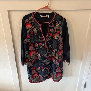 Soft Surroundings Women’s Large Embroidered Tunic